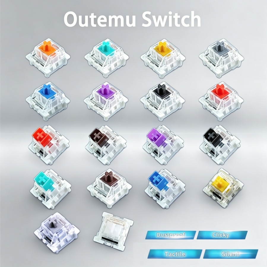 Mechanical Switch Tester - Przełączniki Outemu do klawiatur mechanicznych, 3-pinowe,
