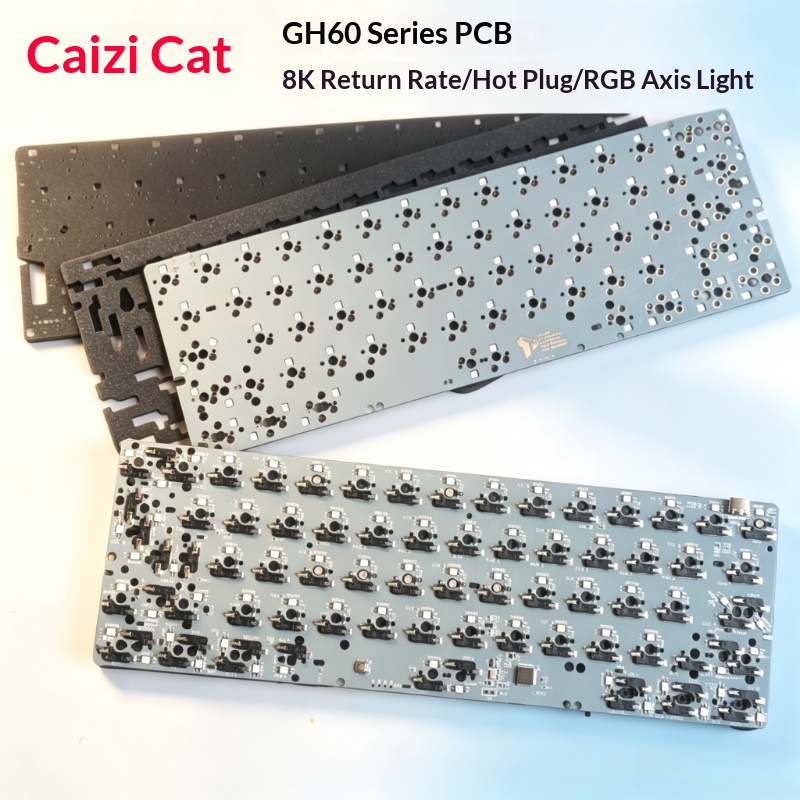 Hot Swap Pcb - Płytka PCB klawiatury GH60, dostosowana, przewodowa,