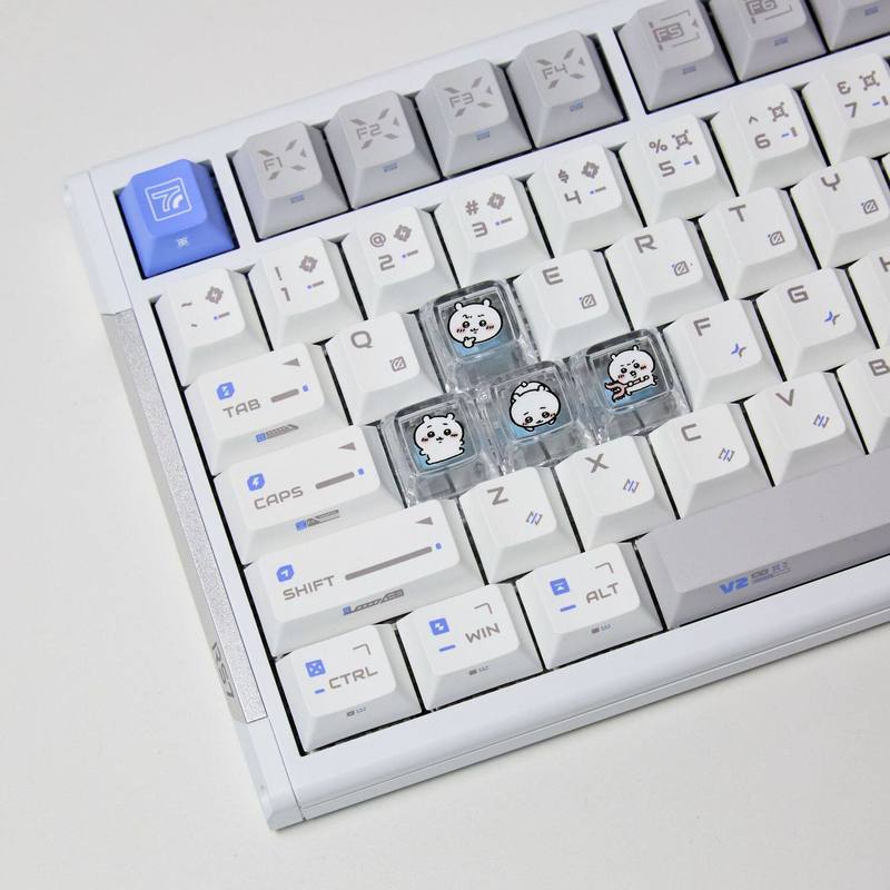 Gaming Keyboard Best - Chiikawa 4 szt. Ręcznie Robione Przezroczyste