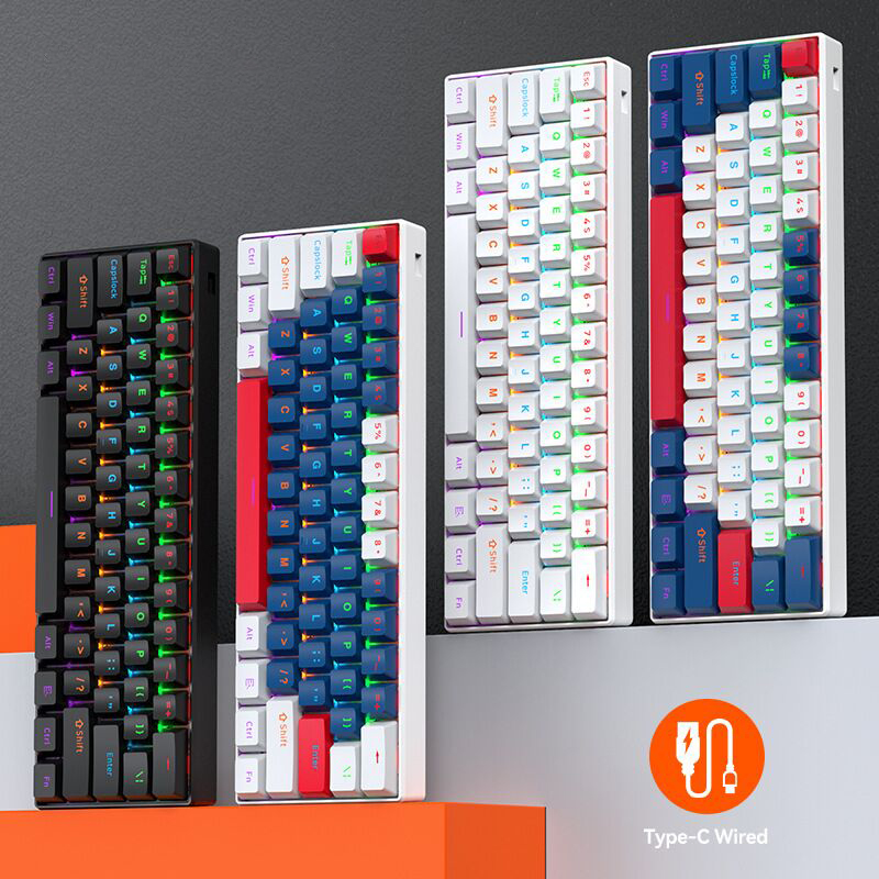 Gaming Keyboard Not Typing - T-WOLF T60 61-klawiszowa Mini Klawiatura Mechaniczna,