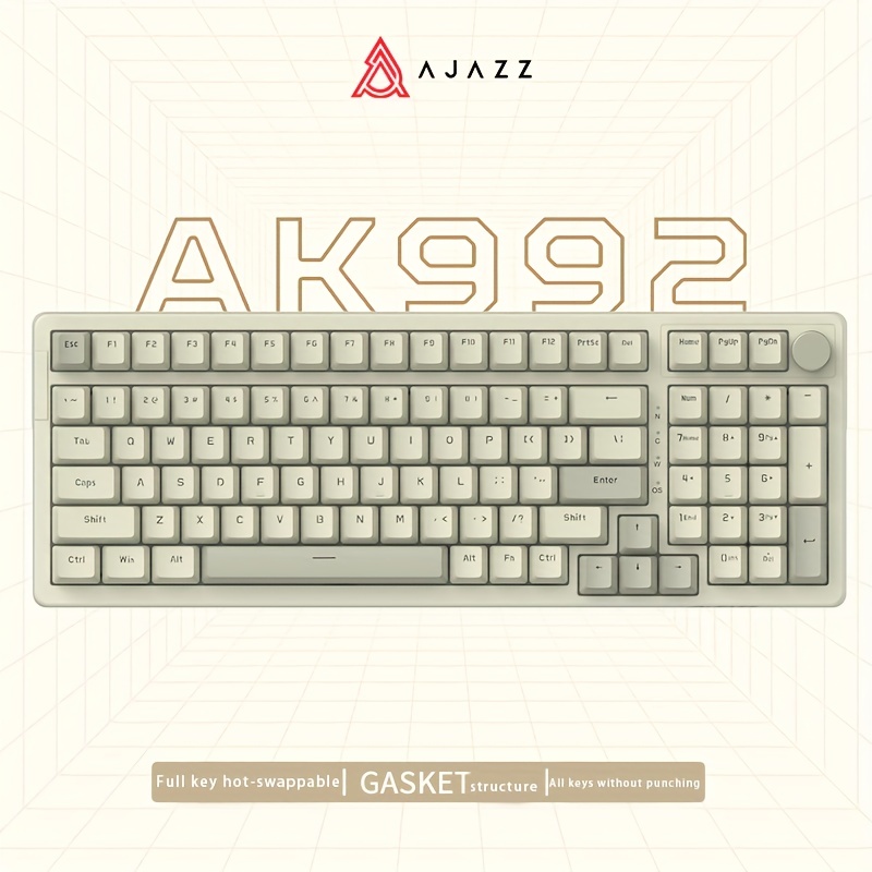 Gaming Keyboard Thocky - AJAZZ AK992 Retro Przewodowa Klawiatura Mechaniczna,
