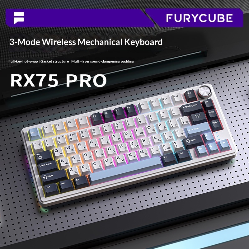 Gaming Keyboard Not Typing - Furycube Rx75 Pro Tri Mode Rosyjska