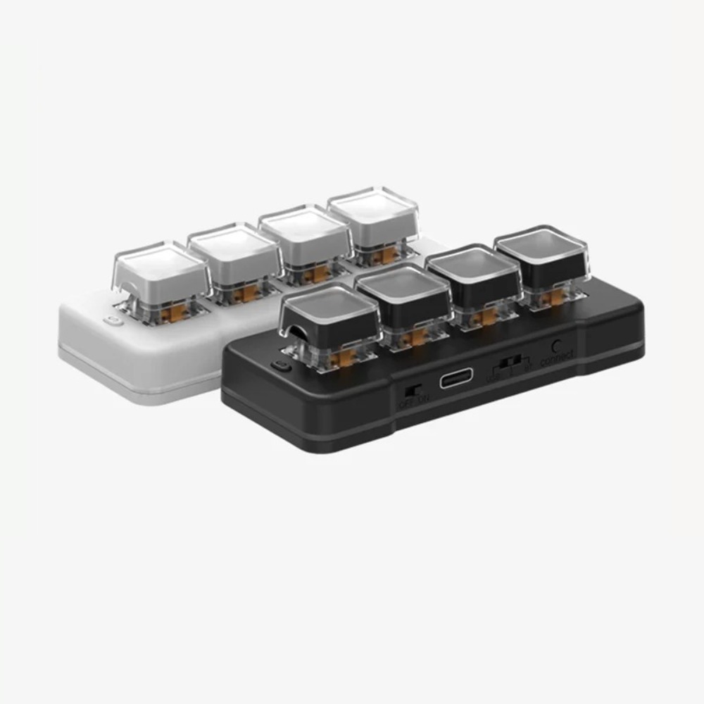 Gaming Keyboard Mini Mechanical - MK424Pro 4-klawiszowa bezprzewodowa mini klawiatura dostosowana