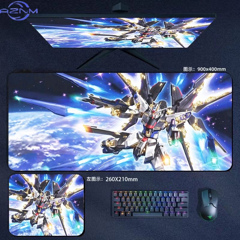Gaming Keyboard And Mouse Mobile - Podkładka pod mysz z motywem Gundam,