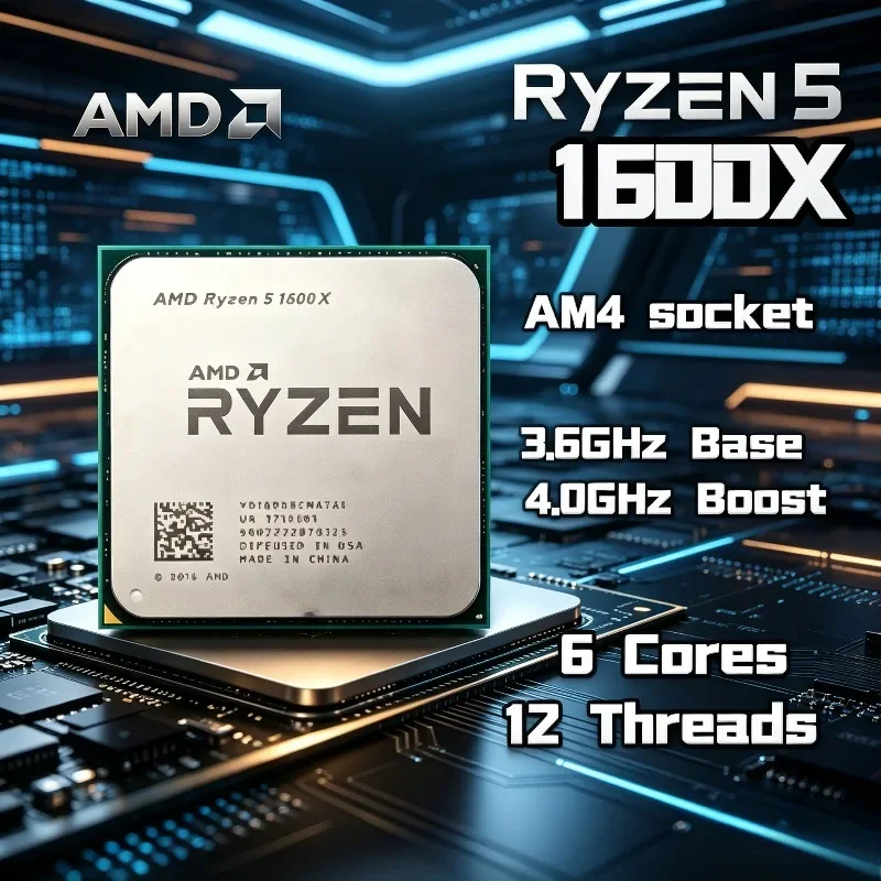 Amd Cpu Ryzen 5 - AMD Ryzen 5 1600X Oryginalny i