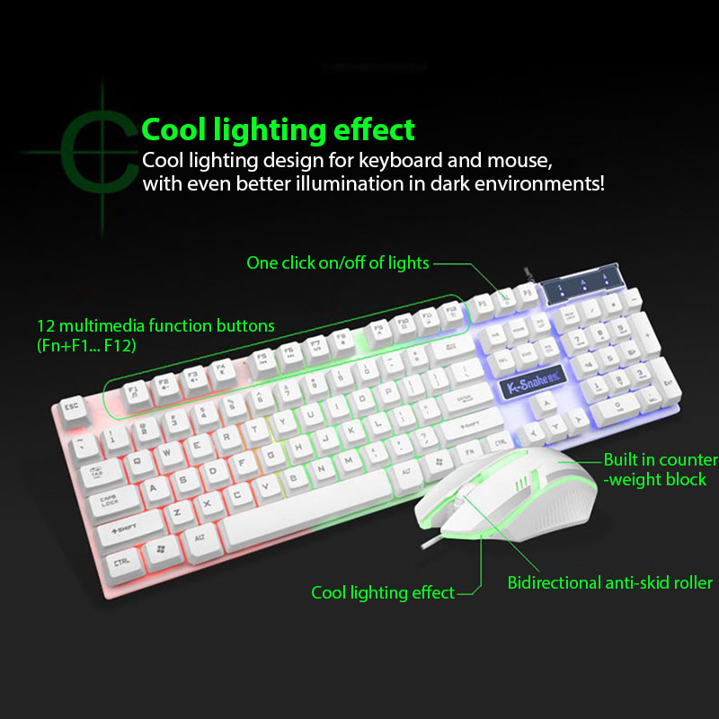 Zestaw klawiatury i myszy KM32 – Gaming Keyboard Mouse And Headset Combo recenzja i cena