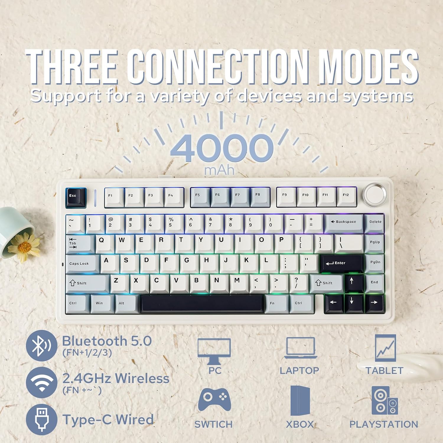 Klawiatura mechaniczna Aula F7 – Gaming Keyboard Mini Mechanical recenzja i cena