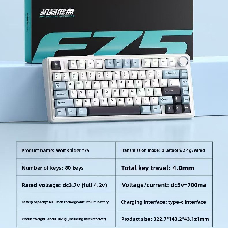 Klawiatura mechaniczna Aula F7 – Gaming Keyboard Mini Mechanical recenzja i cena