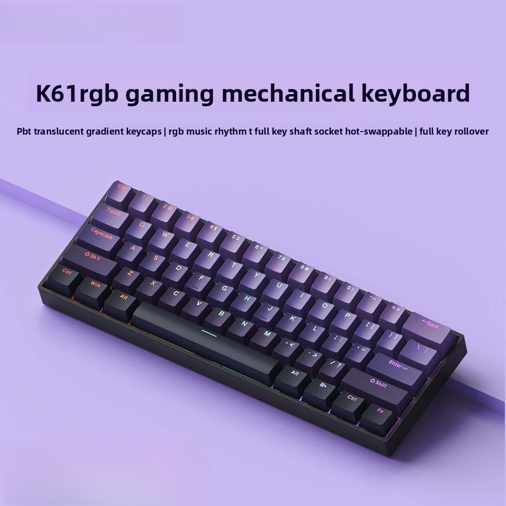 Klawiatura 60% Bezprzewodowa B – Gaming Keyboard Mini Mechanical recenzja i cena
