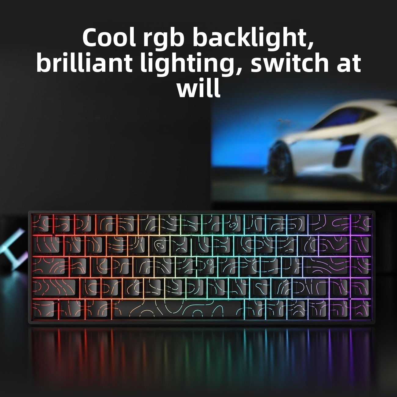Klawiatura 60% Bezprzewodowa B – Gaming Keyboard Mini Mechanical recenzja i cena