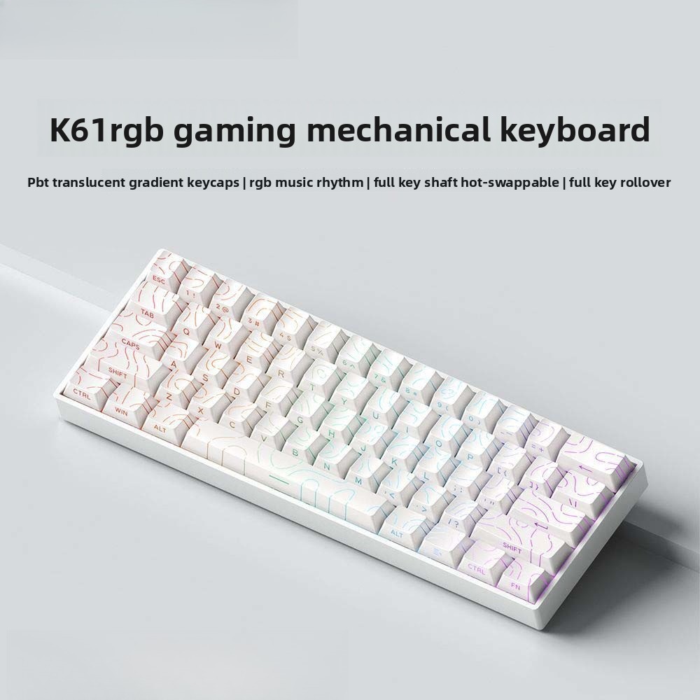 Klawiatura 60% Bezprzewodowa B – Gaming Keyboard Mini Mechanical recenzja i cena