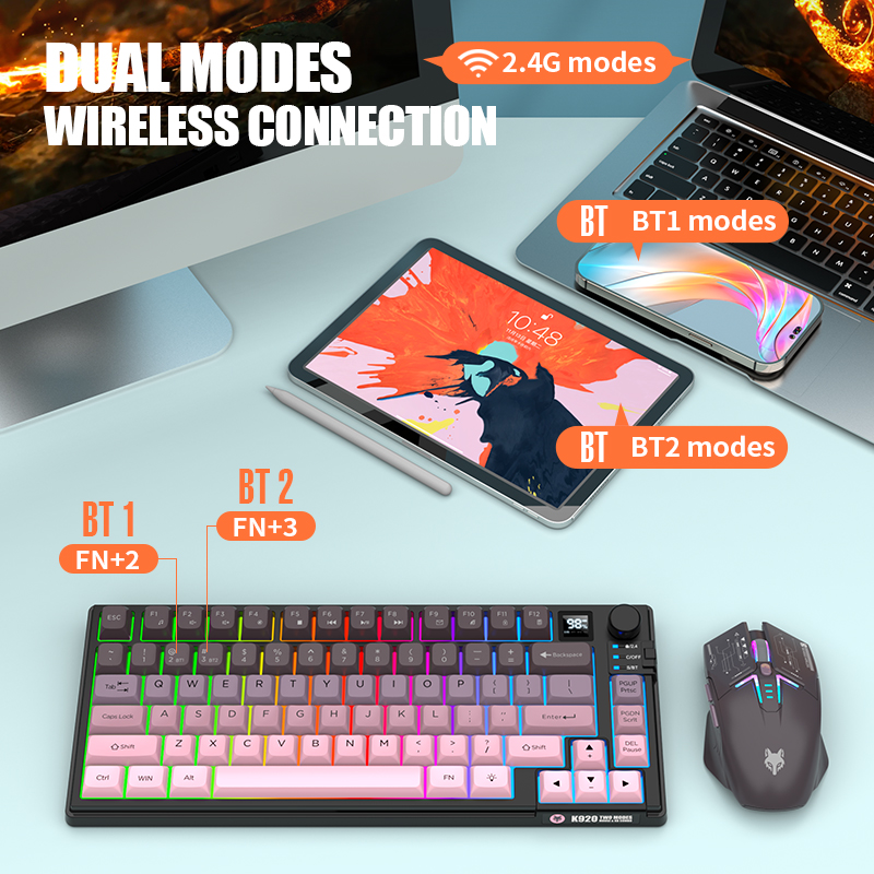 Zestaw klawiatury i myszy USB  – Keyboard Gaming Transparent recenzja i cena