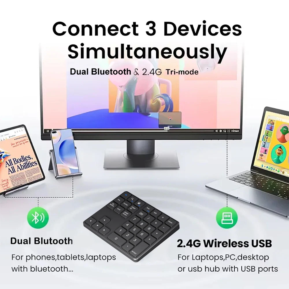 KEBIDUMEI Klawiatura numeryczn – Gaming Keyboard Mini recenzja i cena