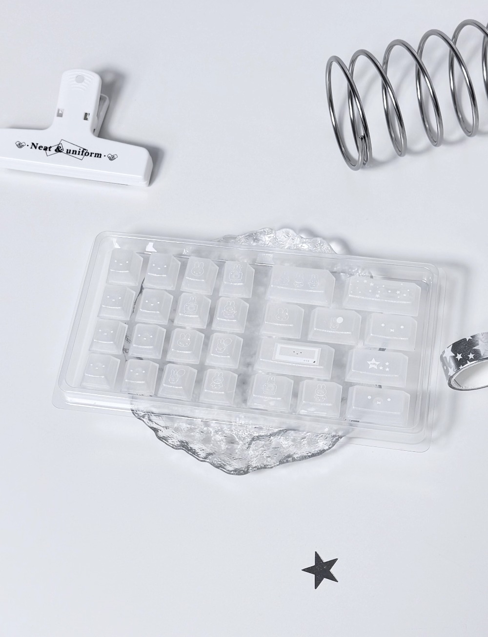 Kawaii Miffy – przezroczyste n – Keyboard Gaming Transparent recenzja i cena