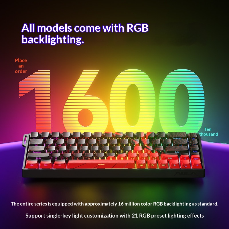 Klawiatura mechaniczna Aula Wi – Keyboard Gaming Transparent recenzja i cena