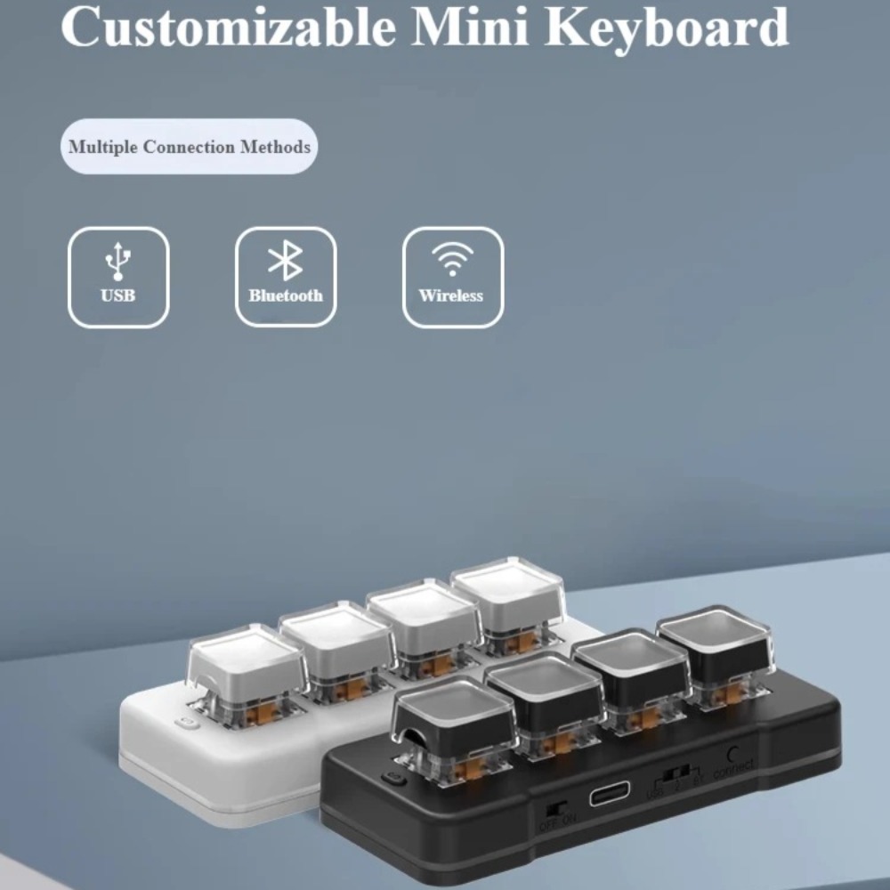 MK424Pro 4-klawiszowa bezprzew – Gaming Keyboard Mini Mechanical recenzja i cena