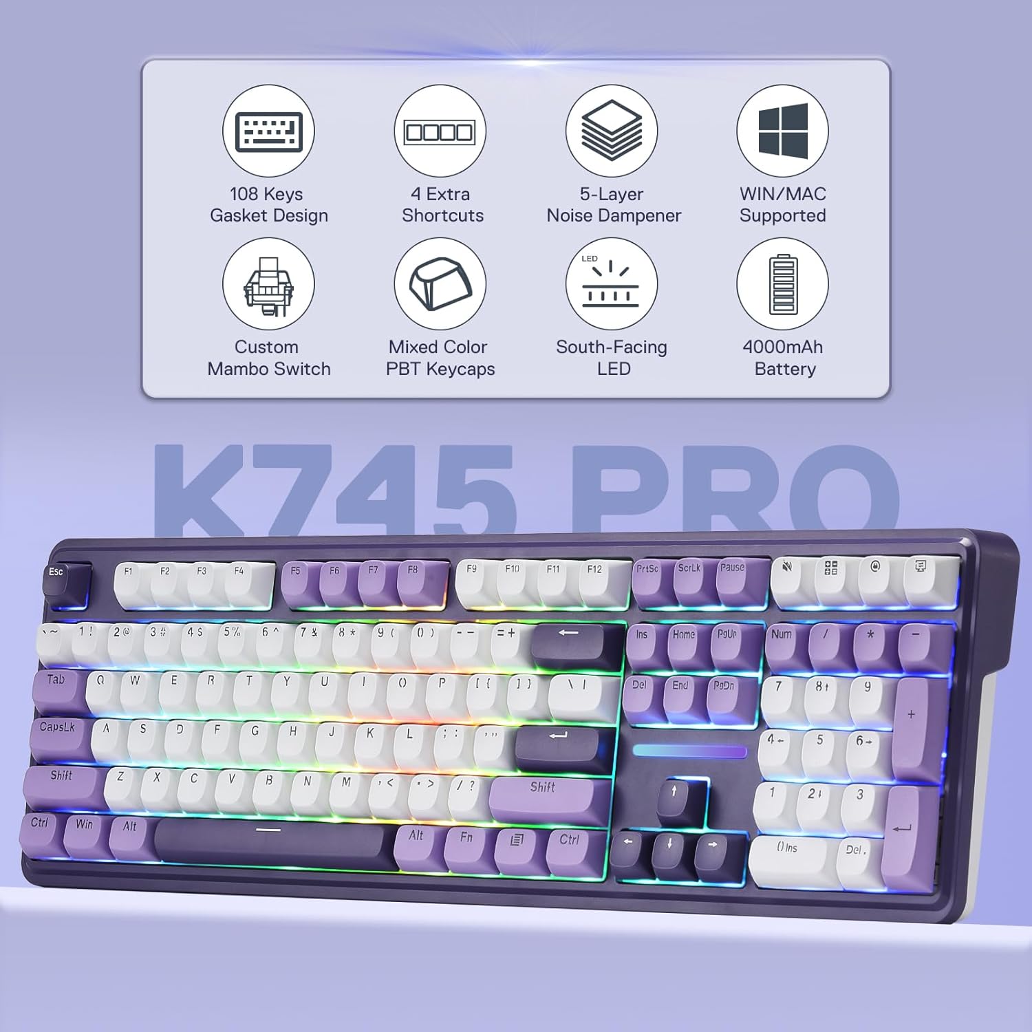 Redragon K745 PRO Bezprzewodow – Gaming Keyboard Thocky recenzja i cena