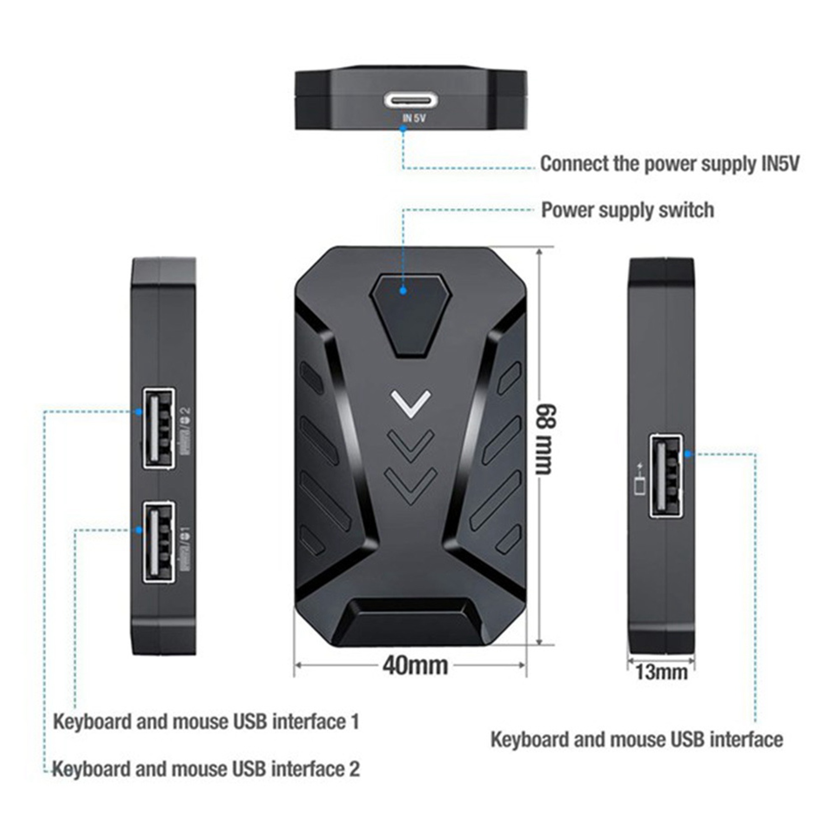 -A94Z Przenośny adapter do kla – Gaming Keyboard And Mouse Mobile recenzja i cena