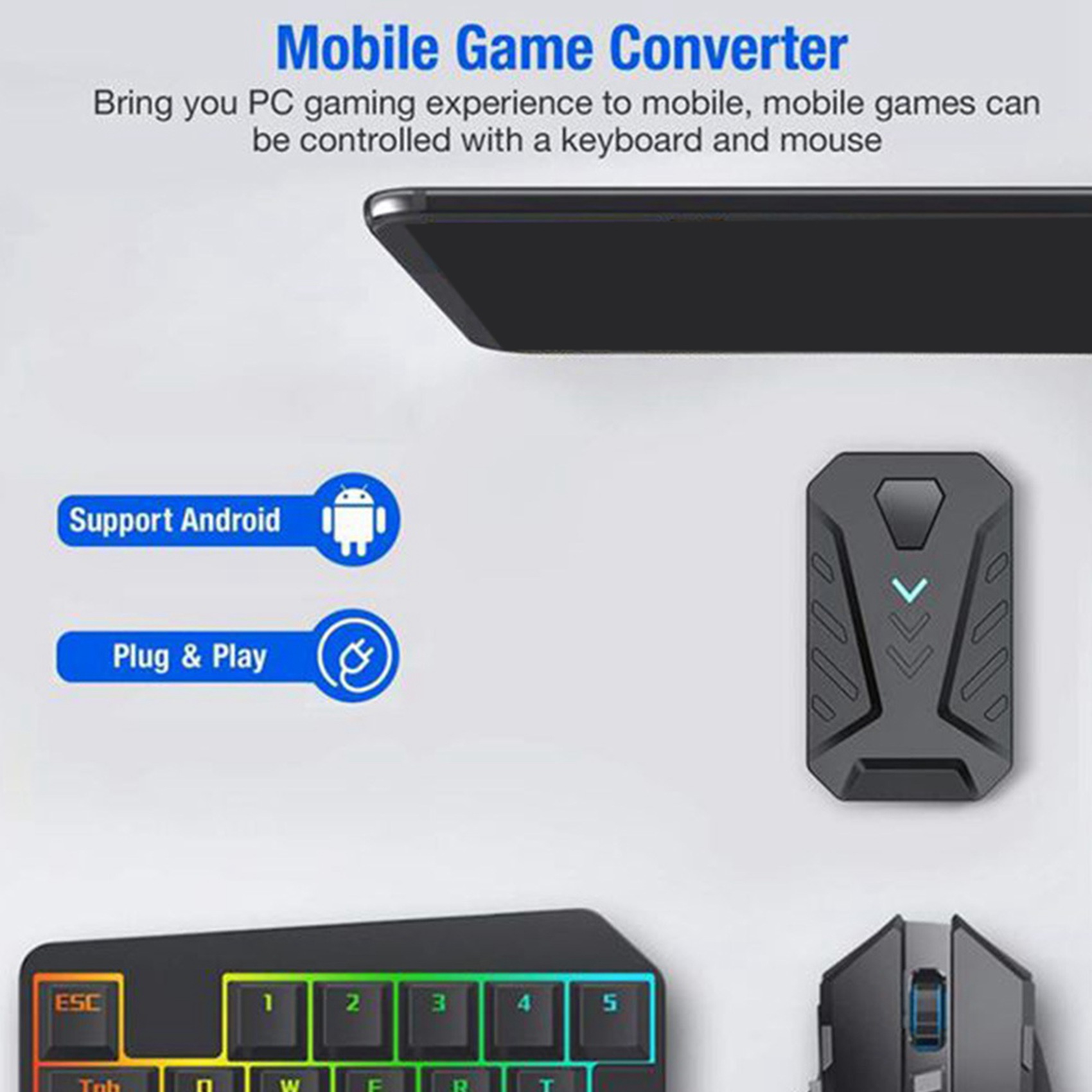 -A94Z Przenośny adapter do kla – Gaming Keyboard And Mouse Mobile recenzja i cena